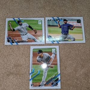 2021 Topps Colorado Rockies card lot of 3